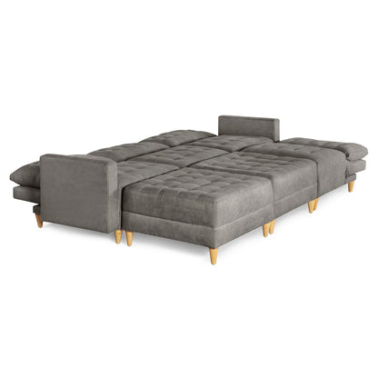 Sala Modular Godric de 6 modulos Color Gris Oxford