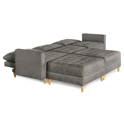 Sala Modular Godric de 5 modulos Color Gris Oxford