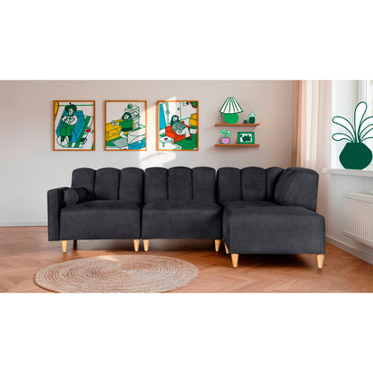 Sala Modular Kieran de 4 modulos Color Negro