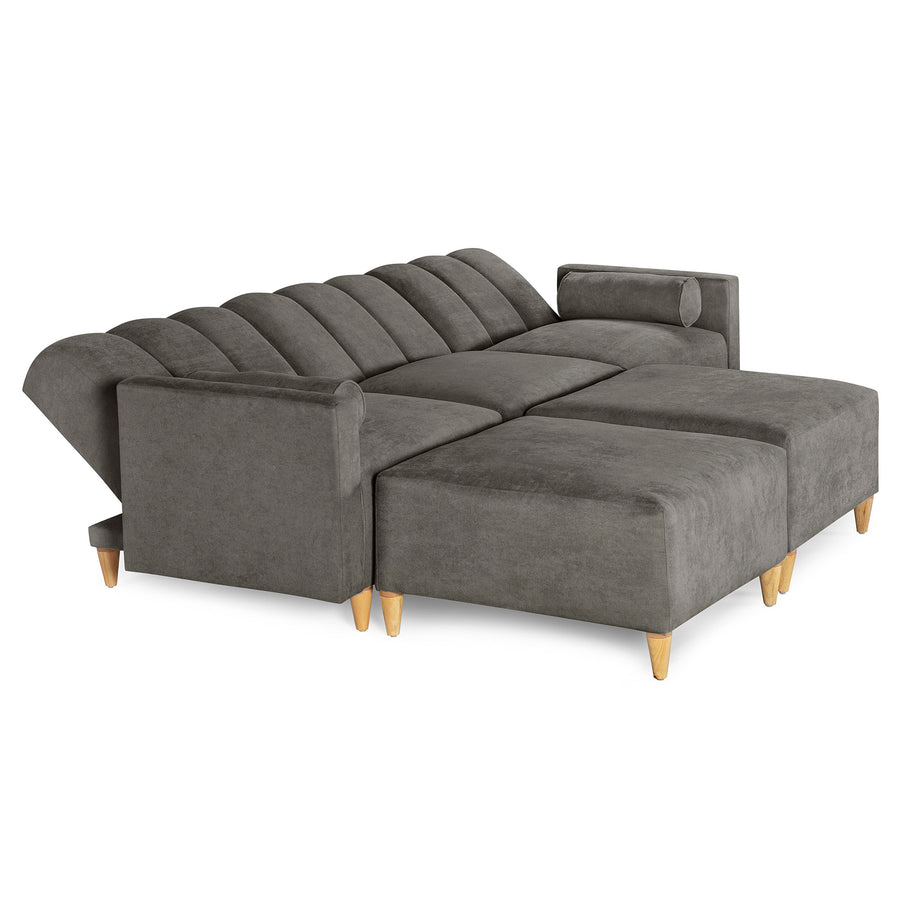 Sala Modular Kieran de 5 modulos Color Oxford