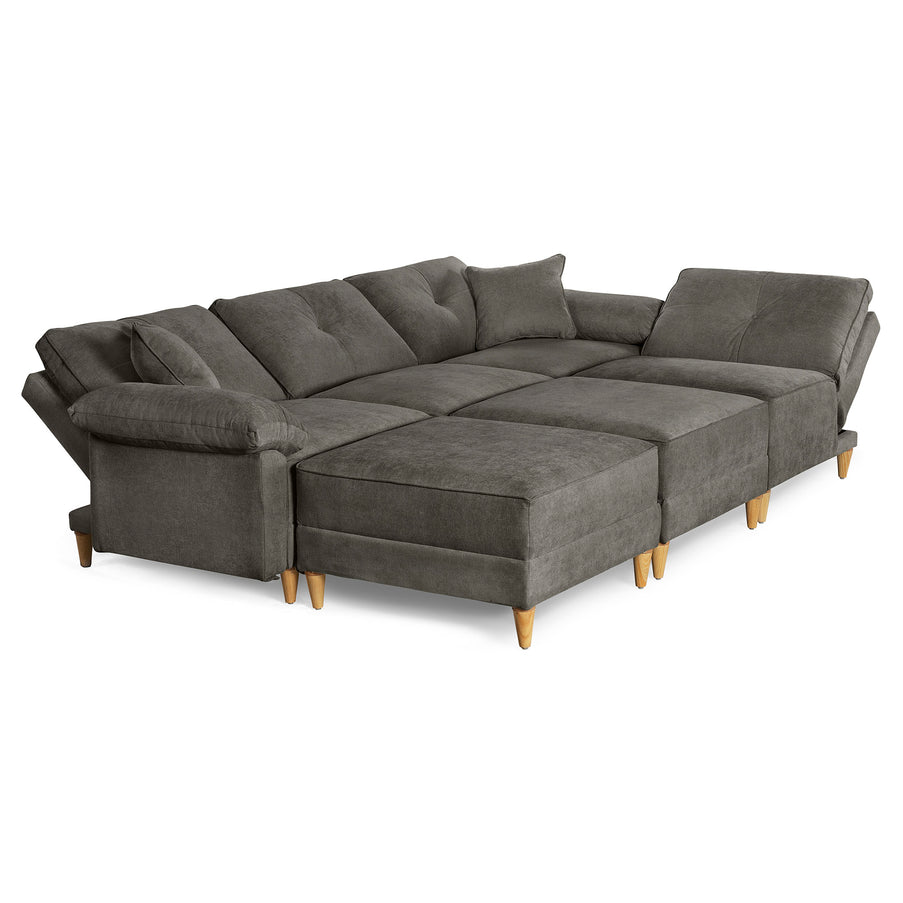 Sala Modular Maristella De 6 modulos Color Oxford