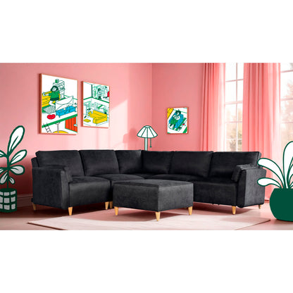 Sala modular Morelli de 6 modulos Color Negro
