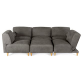 Sala Modular de 6 modulos Zavian Color Gris Oxford