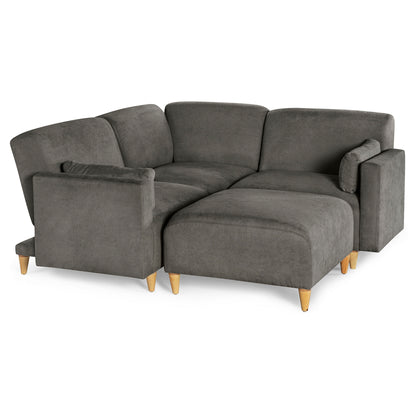 Sala Modular de 4 modulos Zavian Color Gris Oxford