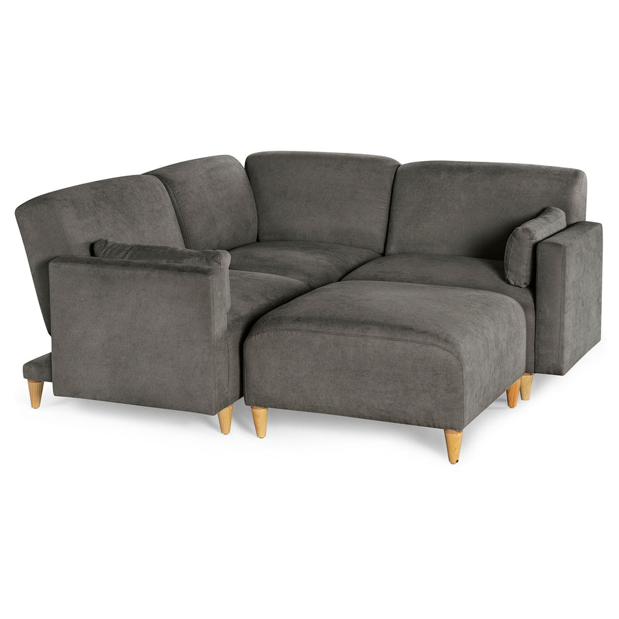 Sala Modular de 4 modulos Zavian Color Gris Oxford