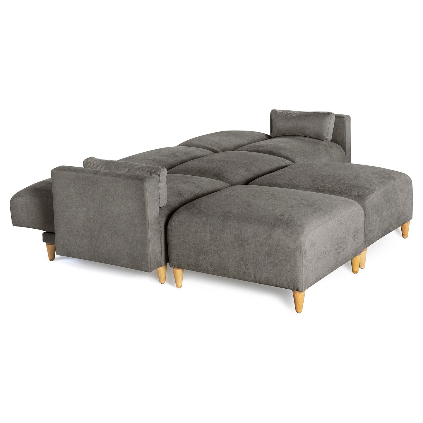 Sala Modular de 5 modulos Zavian Color Gris Oxford