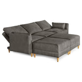 Sala De 5 Modulos Makora Everyn Memory Foam Oxford Chenil Respaldo Reclinable De 3 Posiciones