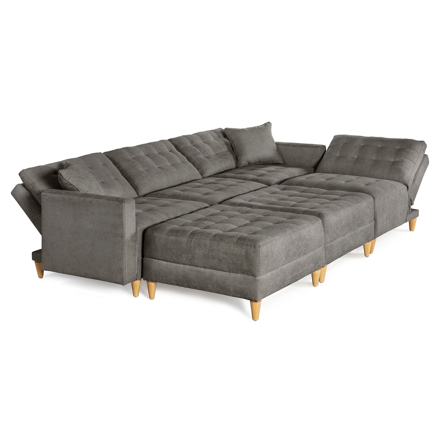 Sala Modular Godric de 6 modulos Color Gris Oxford