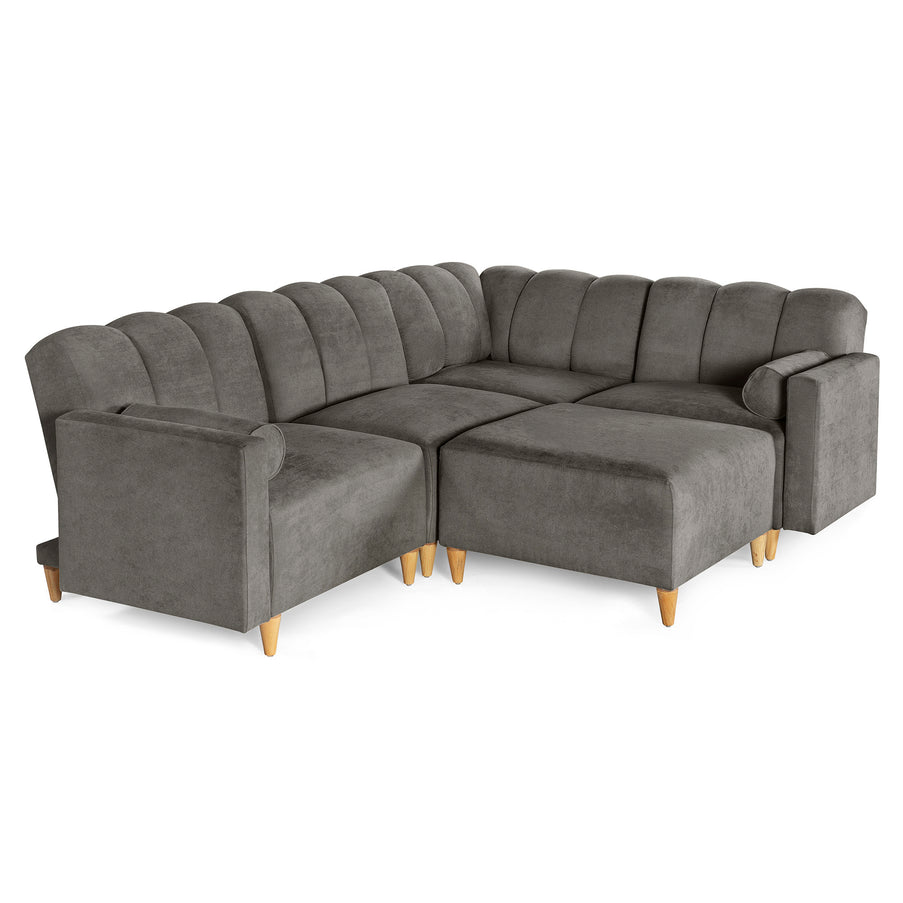 Sala Modular Kieran de 5 modulos Color Oxford