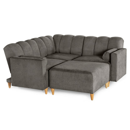 Sala Modular Kieran de 4 modulos Color Oxford
