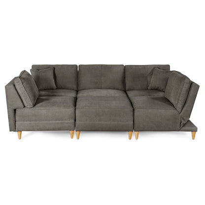 Sala Modular Maristella De 6 modulos Color Oxford