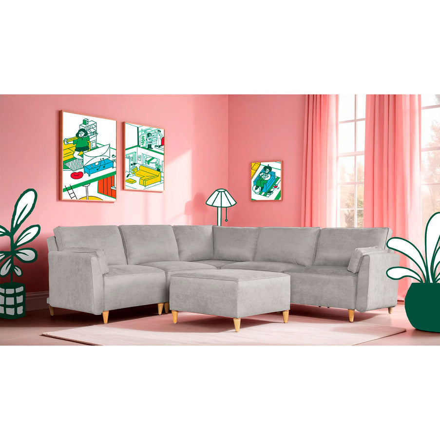 Sala modular Morelli de 6 modulos Color Grey