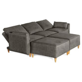 Sala De 5 Modulos Makora Morelli Memory Foam Oxford Chenil Respaldo Reclinable De 3 Posiciones