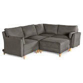 Sala De 5 Modulos Makora Everyn Memory Foam Oxford Chenil Respaldo Reclinable De 3 Posiciones