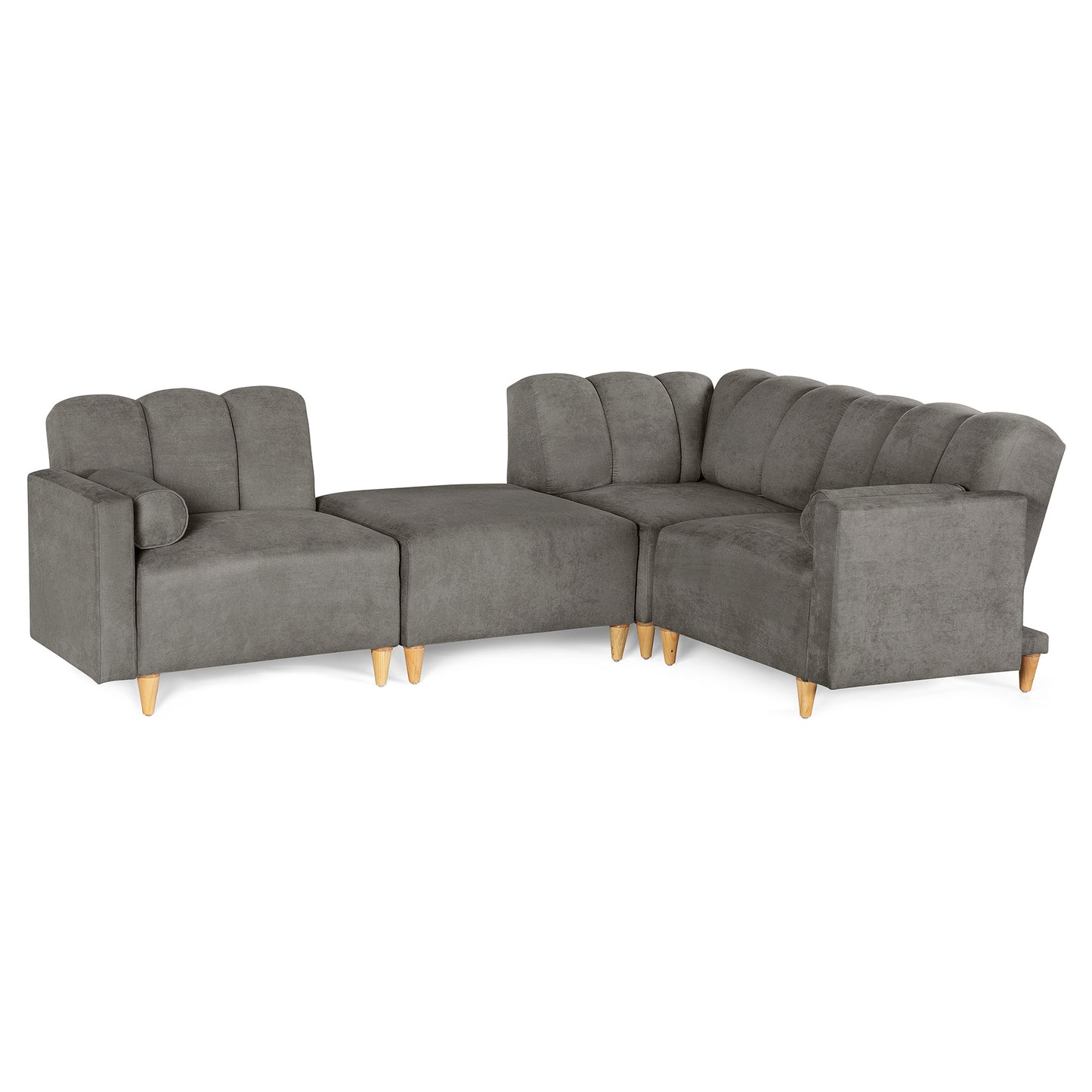 Sala Modular Kieran de 4 modulos Color Oxford