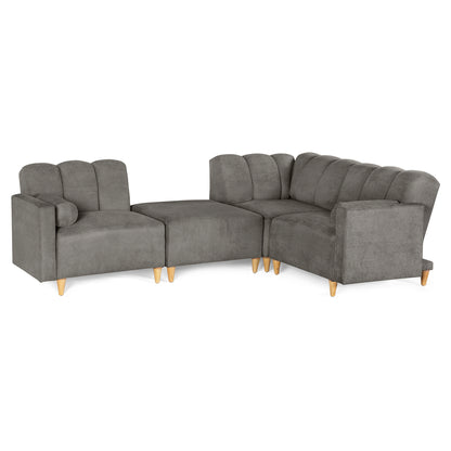 Sala Modular Kieran de 4 modulos Color Oxford