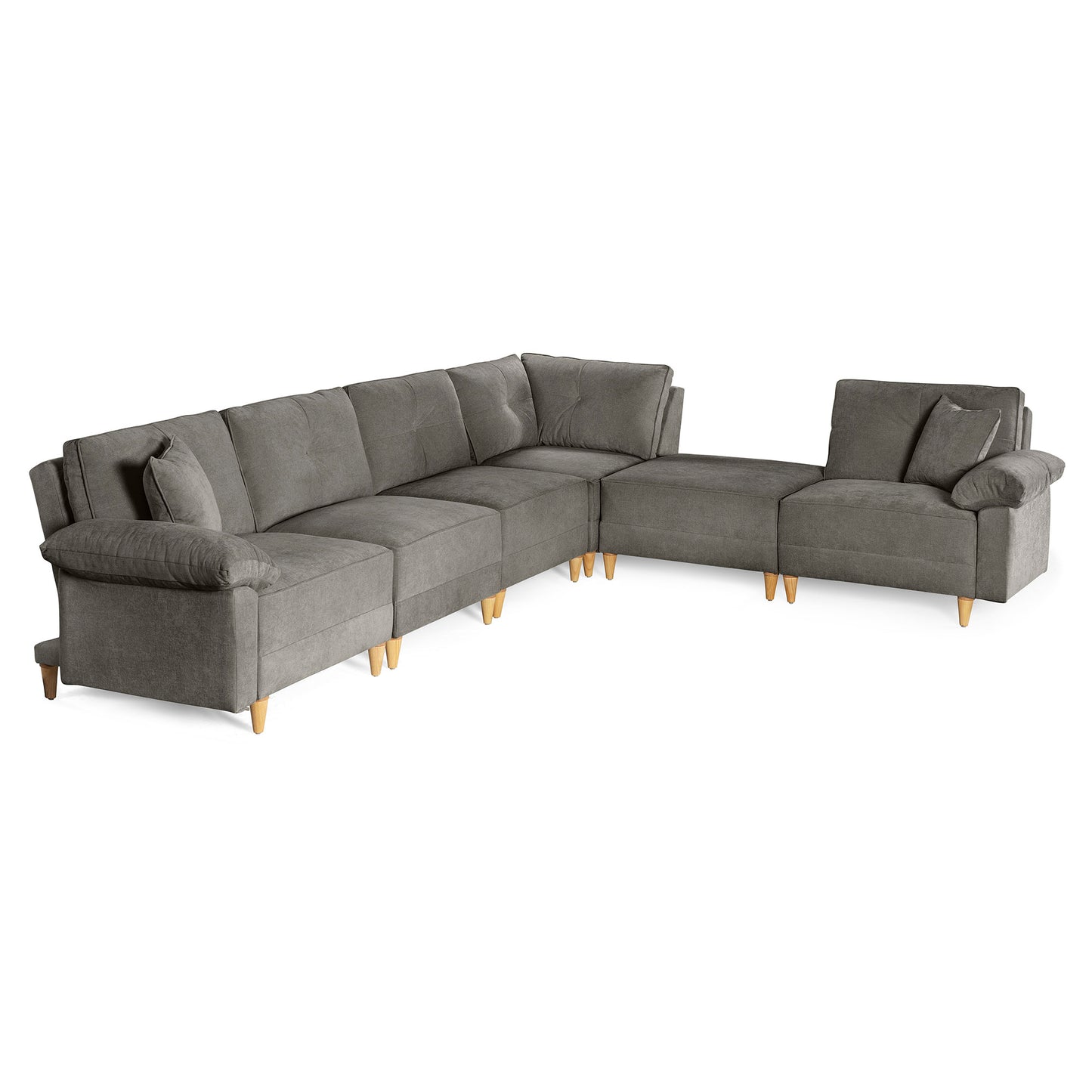 Sala Modular Maristella De 6 modulos Color Oxford