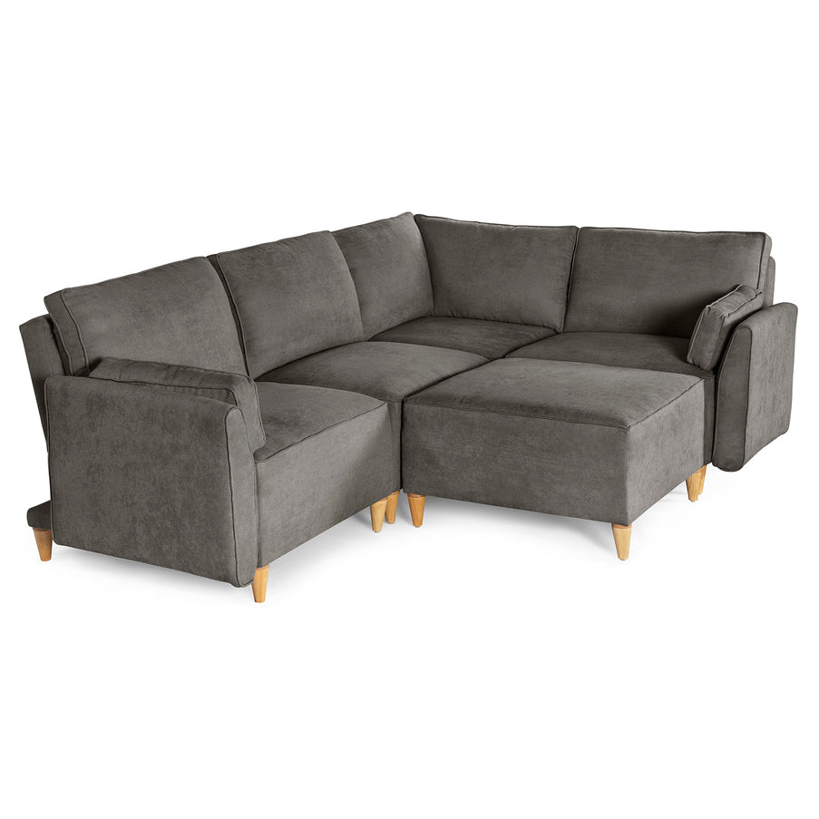 Sala De 5 Modulos Makora Morelli Memory Foam Oxford Chenil Respaldo Reclinable De 3 Posiciones