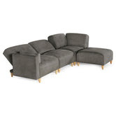 Sala Modular de 4 modulos Zavian Color Gris Oxford