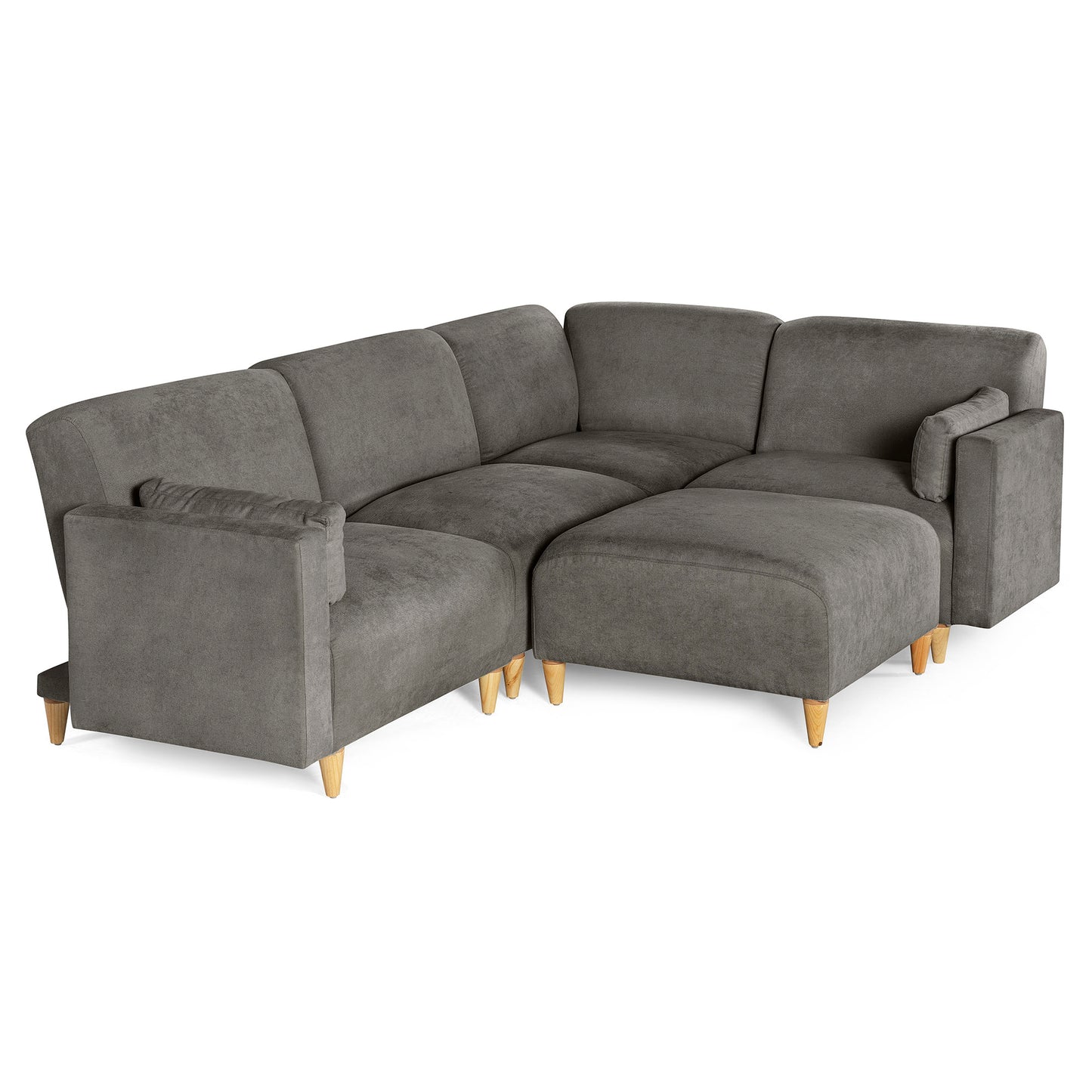 Sala Modular de 5 modulos Zavian Color Gris Oxford