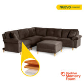 Sala Modular Maristella De 6 modulos Color Chocolate