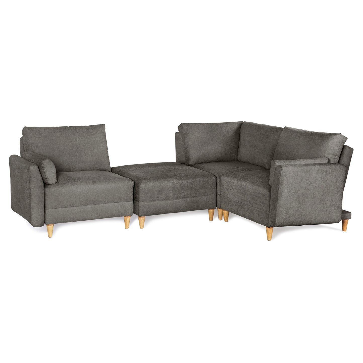 Sala modular Everyn 4 modulos Color Oxford