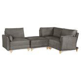 Sala De 4 Modulos Makora Everyn Memory Foam Oxford Chenil Respaldo Reclinable De 3 Posiciones
