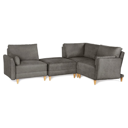 Sala modular Everyn 4 modulos Color Oxford