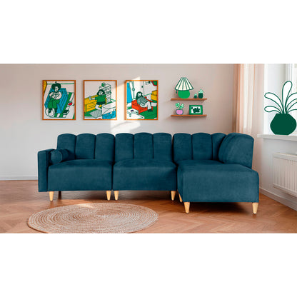 Sala Modular Kieran de 4 modulos Color Azul