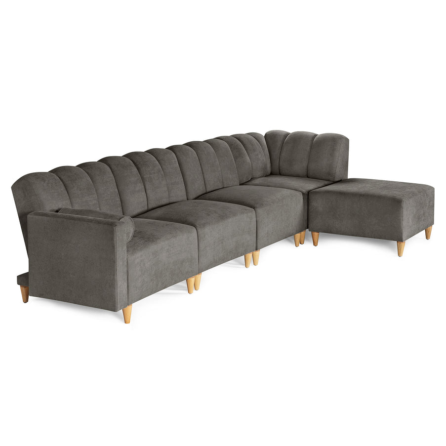 Sala Modular Kieran de 5 modulos Color Oxford