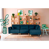 Sala modular Morelli de 4 modulos Color Azul