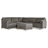 Sala De 6 Modulos Makora Morelli Memory Foam Oxford Chenil Respaldo Reclinable De 3 Posiciones