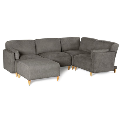 Sala Modular de 5 modulos Zavian Color Gris Oxford