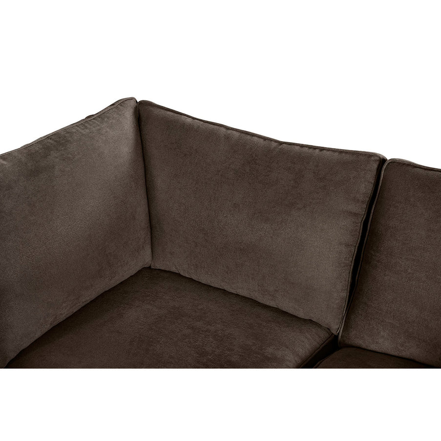 Sala De 4 Modulos Makora Morelli Memory Foam Chocolate Chenil Respaldo Reclinable De 3 Posiciones
