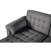 Sala Modular Doble Chaise Barker Color Gris Oxford