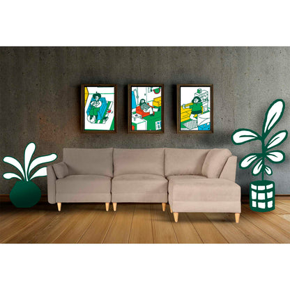 Sala modular Everyn 4 modulos Color Arena
