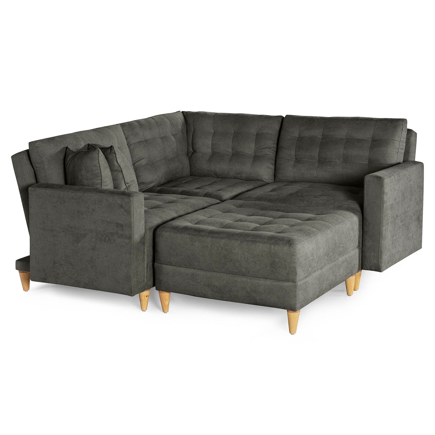 Sala Modular Godric de 4 modulos Color Gris Oxford