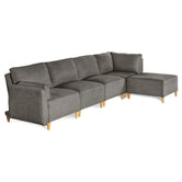 Sala De 5 Modulos Makora Morelli Memory Foam Oxford Chenil Respaldo Reclinable De 3 Posiciones