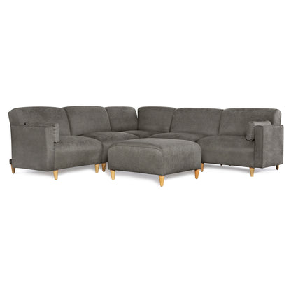 Sala Modular de 6 modulos Zavian Color Gris Oxford