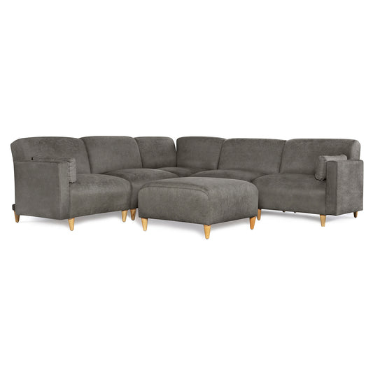 Sala Modular de 6 modulos Zavian Color Gris Oxford