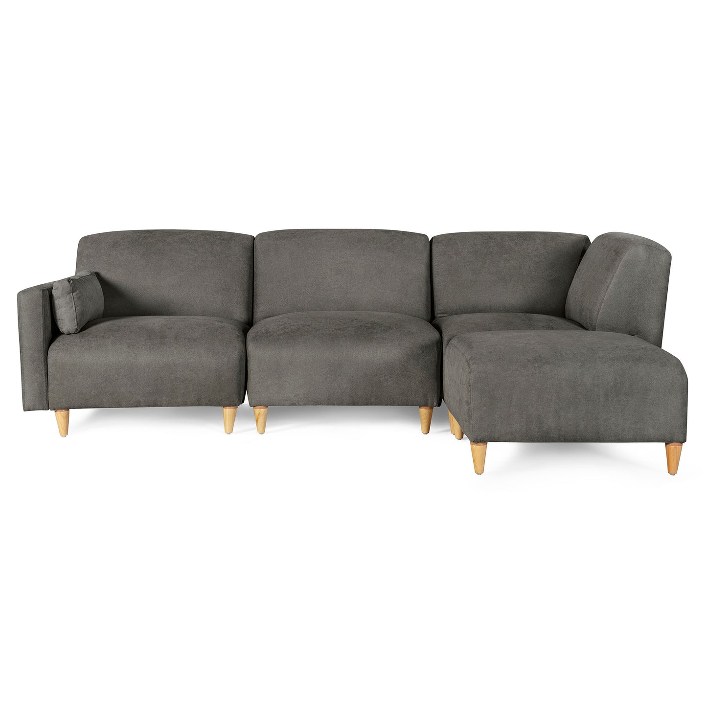Sala Modular de 4 modulos Zavian Color Gris Oxford