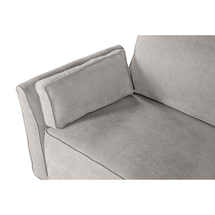 Sala De 4 Modulos Makora Morelli Memory Foam Grey Chenil Respaldo Reclinable De 3 Posiciones