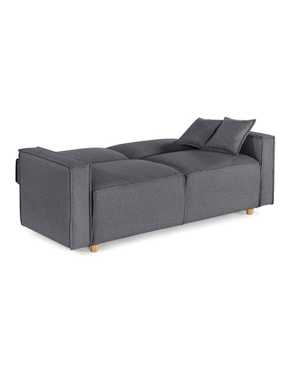 Sofá Cama Abbot Reclinable 3 Posiciones Magic Gris Oxford