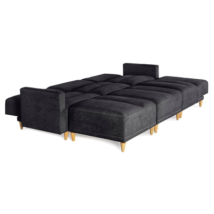 Sala modular Avalon de 6 modulos Color Negro