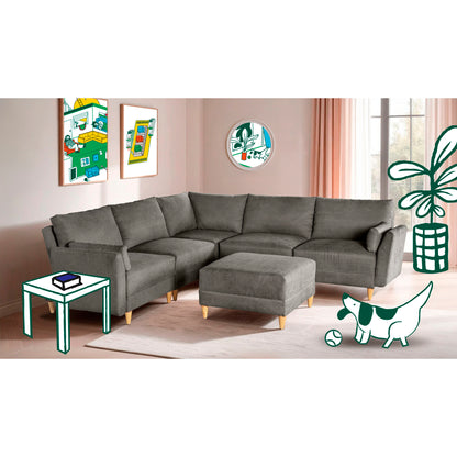 Sala modular Everyn de 6 modulos Color Oxford
