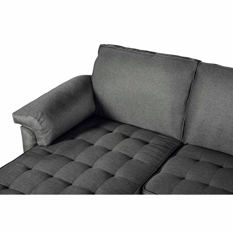 Sala Modular Doble Chaise Salazar Color Gris Oxford