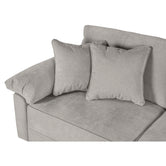 Sala Modular Maristella de 5 modulos Color Gris Claro