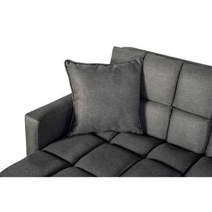 Sala Modular Doble Chaise Travis Color Gris Oxford