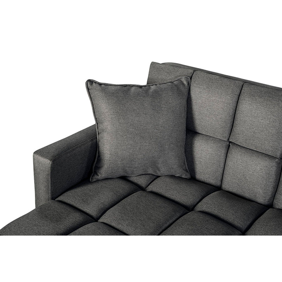 Sala Modular Doble Chaise Travis Color Gris Oxford