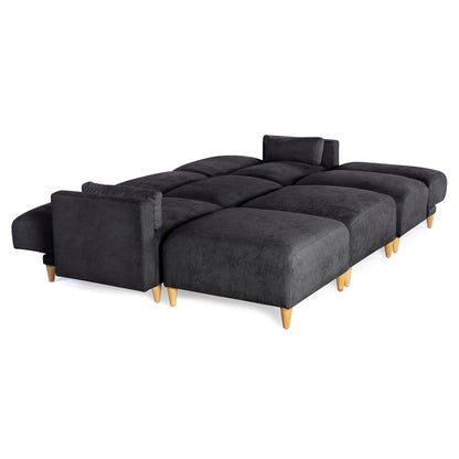 Sala Modular de 6 modulos Zavian Color Negro